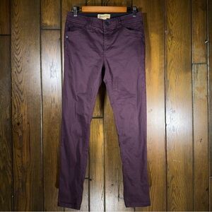 Democracy “Ab” Technology Mid-Rise Skinny Jeans in Cabernet Purple (6)